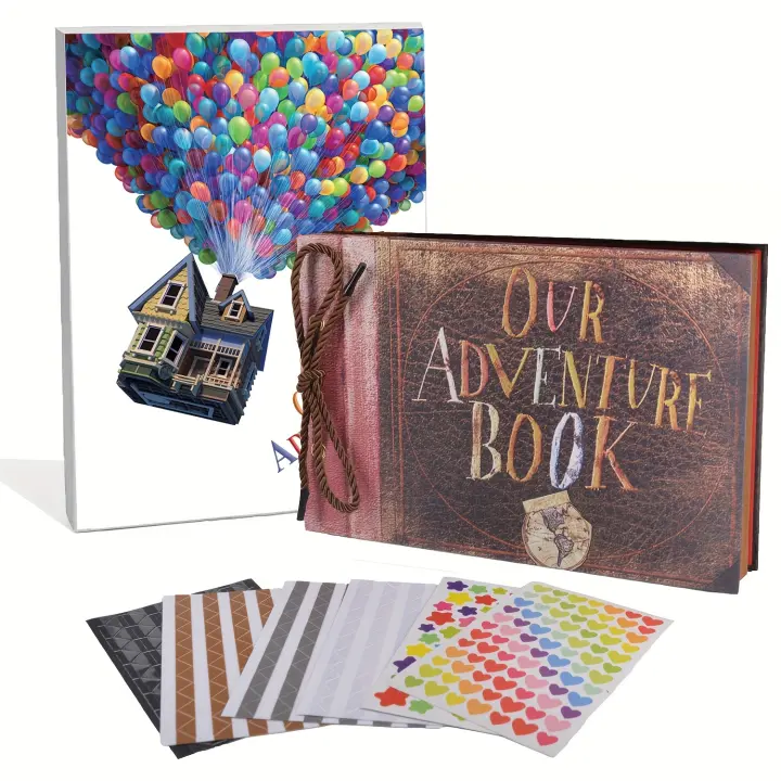 NUESTRO LIBRO DE AVENTURAS: Elegante Álbum de memoria en Cuero Sintético, 26x18cm, Ideal para Parejas - 1