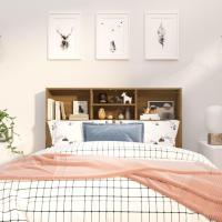 Mueble de Cabeza de Armario de Dormitorio Blanco Estantería de Pared con Almacenamiento - details 41