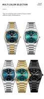 Reloj de Cuarzo MAYZHISU para Hombres Acero Inoxidable, Resistente al Agua, Calendario Doble, Estilo de Ocio y Negocios - details 3