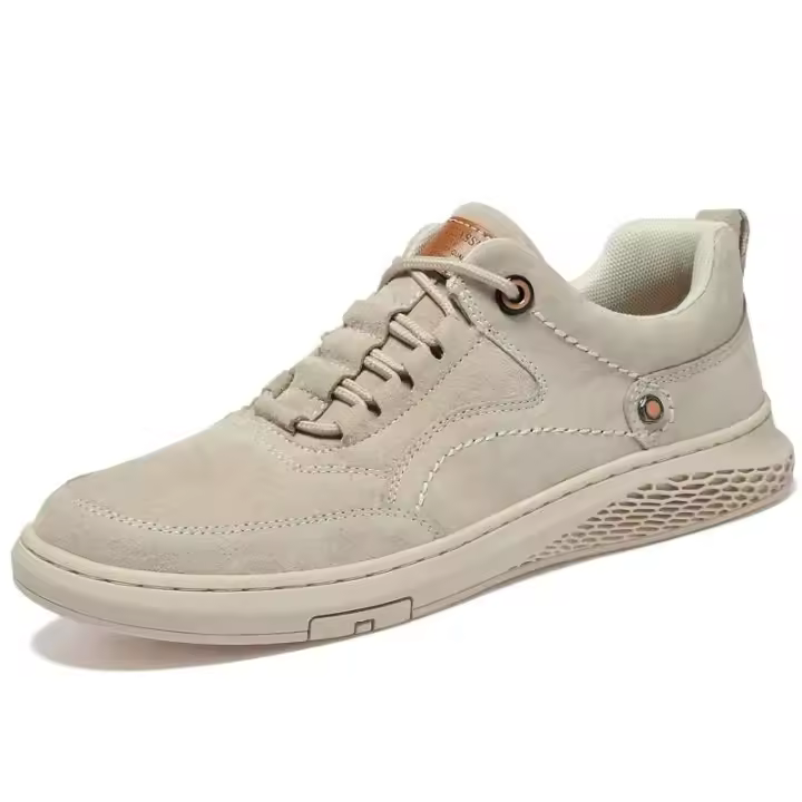 Nuevos zapatos casuales forrados de malla de estilo empresarial versátiles de gran tamaño para hombres a la moda - 1