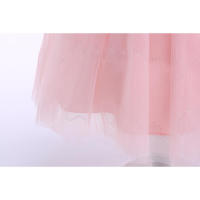 Vestido de noche para niñas con falda abullonada de malla con bordado de estilo nuevo para niños - details 26