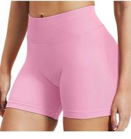 Pantalones cortos deportivos de yoga para levantamiento de cadera de melocotón sin costuras para mujer, pantalones de yoga ajustados de alta elasticidad para correr y fitness - details 1