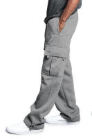 Pantalones deportivos sueltos para hombre, pantalones casuales con encaje, cintura elástica, bolsillo, color sólido - details 5