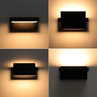 Lámpara LED de Pared de 24W para Exterior Interior IP65, Luz de Pared Ajustable, Moderno Apliques de Pared Aluminio para Entrada Jardines Pasillo Sala, Blanco Cálido 2700K-3000K, Bronce - details 111