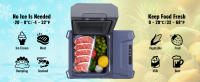 SucceBuy Refrigerador-congelador portátil para automóvil,-4 ℉ -68 ℉   Enfriador de compresor ajustable, 12/24 V CC y 100-240 V CA para exteriores, camping - details 1