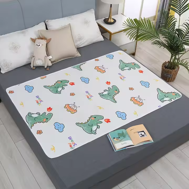 Protector de cama impermeable Washa rtoon Mat para bebés y niños pequeños - 1