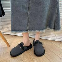 Zapatos clásicos, zuecos de ante, pantuflas, cómodos zuecos de mujer para uso doméstico en interior y exterior. - details 0