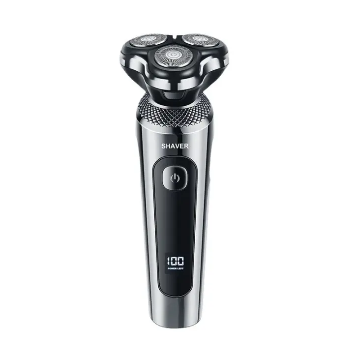 Pantalla LCD importada De Tres Cuchillas, Cuerpo Digital De Lavado, Barbero, Pelo Afeitado, Afeitadora Eléctrica 3 En 1 - 1