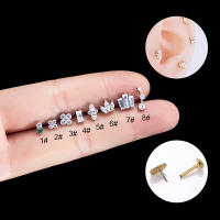 Crown ASTM F-136-pendientes de titanio con forma de luna, Piercing para el cuerpo, joyería con forma de luna - details 1