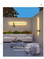 Lámpara LED de pared impermeable para exteriores, iluminación larga moderna para balcón, pasillo, puerta de villa, jardín - details 0