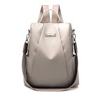 Mochila de viaje lona Oxford impermeable para Mujer, Bolso hombro Doble antirrobo nylon, a - details 0