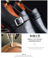 2025 vestido de color sólido de talla grande para hombre, zapatos informales de terciopelo de tigre de metal hechos a mano para fiesta de caballero - details 7