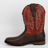 Botas vaqueras occidentales bordadas versión coreana - details 1
