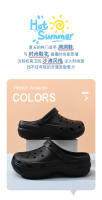 Nube agujero zapatos de las mujeres usan zapatillas EVA en verano, aumentando la playa desodorante de suela gruesa resistente al desgaste y transpirable bolsa cabeza de arrastre - details 1