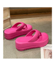 Nuevas chanclas de EVA para mujer, zapatillas frías de suela gruesa, ropa de verano que aumenta las zapatillas de playa de suela blanda - details 32