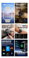 2025 Reloj inteligente Nuevo Reloj inteligente para mujer 1,85 pulgadas AMOLED Bluetooth Call Watch 100+modo deportivo 1000 mAh batería grande Fitness Tracker Impermeable Deporte Reloj inteligente Moda Damas Hombres Smartwatch Mujer - details 4