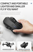 Drone E88 Pro Cámara 4K HD Wifi Fpv Plegable RC para Principiantes 2 Baterías Incluidas - details 2