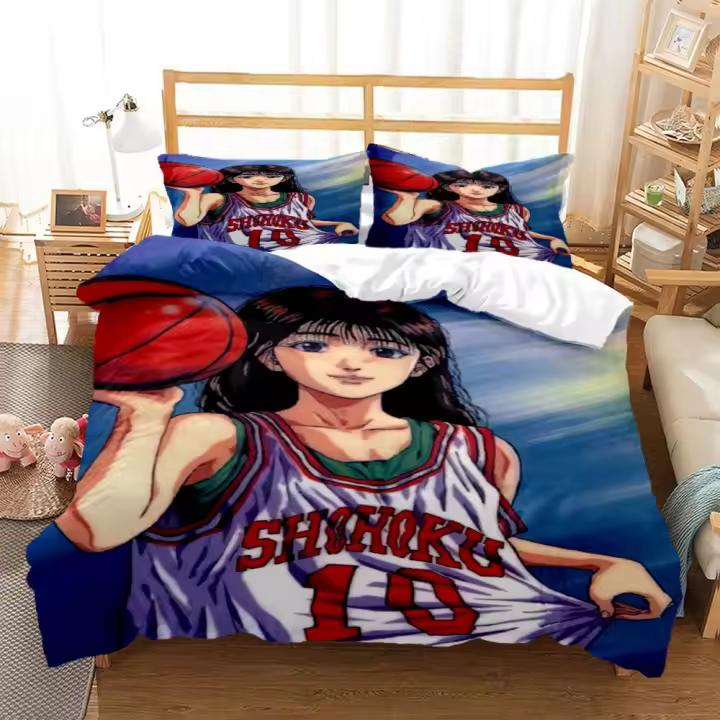 Slam Dunk-juegos de cama de poliéster con estampado Digital, fundas, juego de ropa de cama para niños y adolescentes, edredón - 1