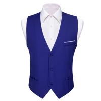 Chaleco S-5xl de 20 colores para hombre, chaleco ajustado de seda lisa, rosa, azul, negro, rojo, morado, blanco y caqui, chaqueta sin mangas Barry Wang - details 58