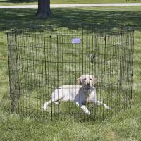 MidWest Homes for Pets modelo 550-42 Parque o corralito para perros sin puerta, 60,96 x 106,68 cm, con revestimiento en negro - details 1