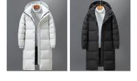 Chaqueta larga de algodón para hombre, abrigo ajustado, estilo informal - details 2