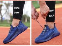 Zapatos de seguridad transpirables para hombre, botas de trabajo con puntera de acero, zapatos de seguridad indestructibles a prueba de pinchazos, zapatillas ligeras y cómodas - details 21