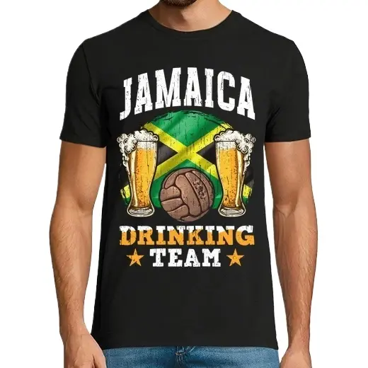 Jamaica Drinking Team Fútbol Cerveza Camisetas CERVEZA,Pack Regalo Camiseta Personalizada - 1