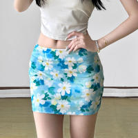 BUNO-Minifalda con estampado floral para mujer, ropa de verano, falda ajustada de tubo de cintura media, faldas bonitas para fiesta de noche, ropa de calle Y2K - details 2