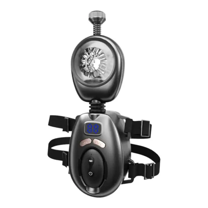 Masturbador masculino automático con movimiento oscilante, libera tus manos, masturbador automático con empuje y vibración para hombres, masturbador masculino, vagina de bolsillo, juguetes sexuales para adultos. - 1