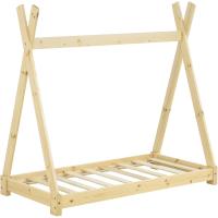 Cama para niños pequeños Cama Infantil 160 x 80cm Estructura Tipi de Madera Pino Color Pino Natural - details 52
