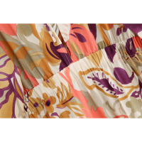 BUNO-mujeres moda Primavera Vintage impreso popelina vestidos largos con cuello en V midi francés elegante ropa de noche femenina - details 21