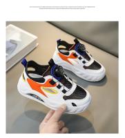 Compañeros de clase zapatillas de deporte para niños 2025 zapatos de malla de verano zapatos de marco para niños de mediana y mayor hebilla giratoria para niños zapatos antideslizantes transpirables para correr - details 5