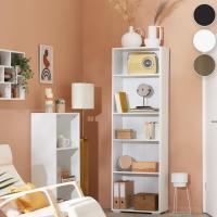 Libreria Estanteria con 5 Compartimentos, Estanteria Almacenaje para Libros, Estanterias de Madera, Mueble Almacenaje, Estanteria Habitacion - Madera Clara, Roble Sonoma - details 3