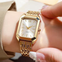 Nuevo Reloj informal con banda de acero para mujer, esfera cuadrada, reloj de pulsera de cuarzo para estudiante - details 0