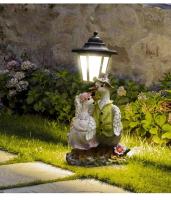 Nuevo Luz Solar de jardín, adorno gordo para cachorro, escultura de adorno de jardín, manualidad para regalo de resina - details 8