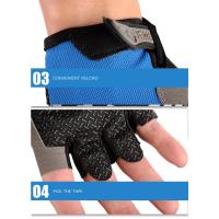 Profesional gimnasio Fitness transpirable antideslizante mujeres hombres medio dedo verano pesca ciclismo guantes sin dedos mujer bicicleta - details 10