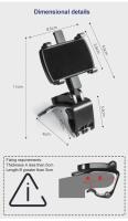 Soporte de teléfono móvil multifuncional para salpicadero de coche, soporte Universal de navegación GPS - details 15