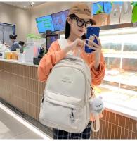 Mochila japonesa grande para estudiantes, sencilla y versátil, material de poliéster unisex, decoración de muñecas - details 6