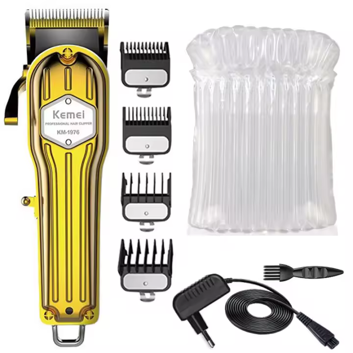 Kemei-cortadora de pelo ajustable recargable 1976, herramienta eléctrica para cortar el cabello, con carcasa de metal - 1