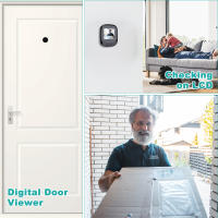 Anchtek-timbre con mirilla de 2,4 pulgadas, cámara de 90 °, Visor de puerta, electrónico, LCD, Digital, inteligente, Ojo de Gato, Visual - details 7