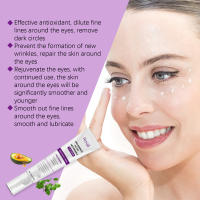 Crema para ojos reafirmante portátil, 20g, antiarrugas, firme, se desvanece, líneas finas, ojeras, antihinchazón, brillo e hidratación, crema para ojos - details 7