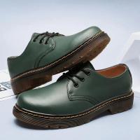 Zapatos de Lujo al Aire Libre Estilo Británico Zapatos de Trabajo de Suela de Tendón de Carne con Cordones Moda Casual para Hombres - details 17