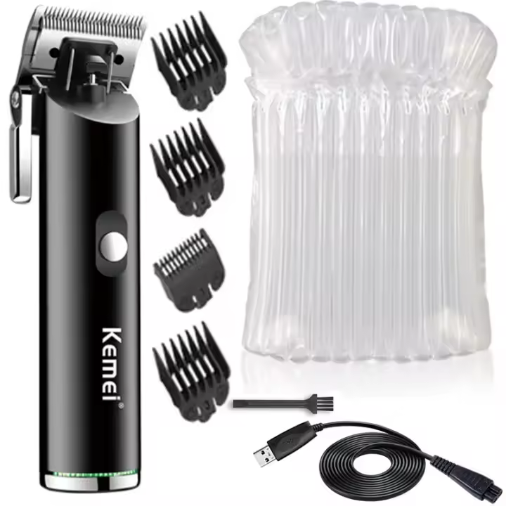 Kemei-cortadora de pelo inalámbrica 1892, Máquina Eléctrica de corte de pelo, con carcasa de metal, para Barbero profesional - 1