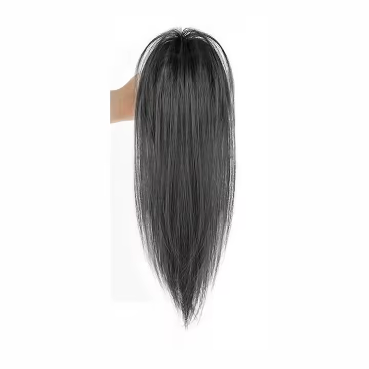 Peluca sintética Invisible para aumentar el volumen del cabello, pinza con garra, cola de caballo, peluca de media cola de caballo, cola de caballo corta y recta - 1