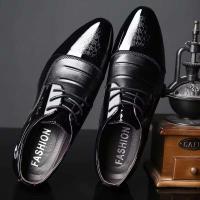 Exquisita artesanía, nuevo estilo asequible de zapatos de pantorrilla para uso formal de negocios para hombres y diseño de cuero grande. - details 8