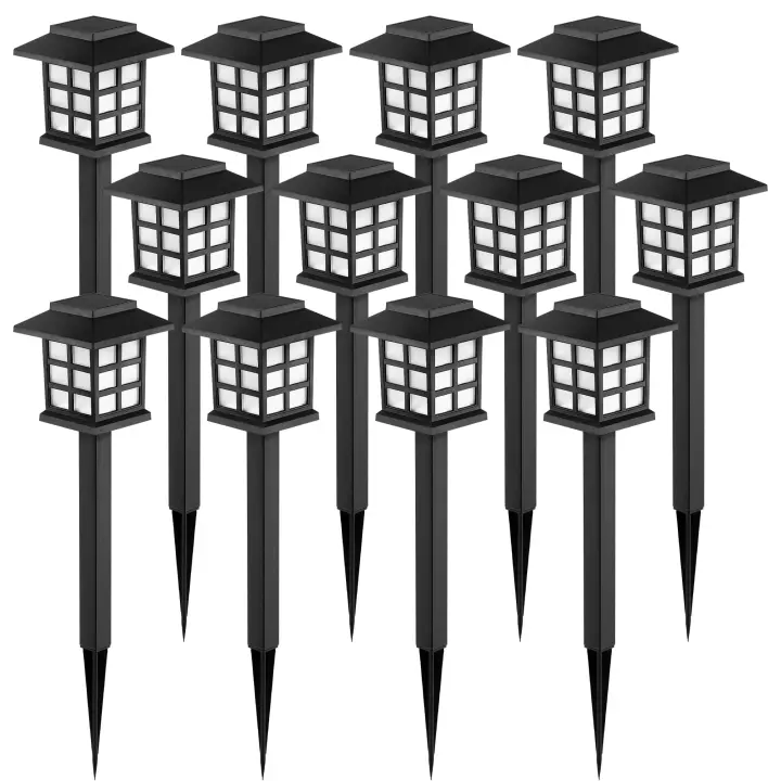 Luces solares LED impermeables para exteriores, camino de paisaje, Patio, entrada, 2-12 paquetes - 1