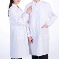 Camisa de uniforme médico unisex, Camisa de manga larga, bata de laboratorio, blanca - details 13