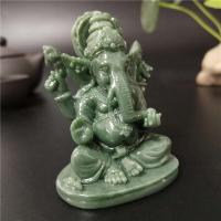 Estatua de Ganesha, decoración de casa y jardín, escultura de Dios elefante indio, artesanías de piedra de Jade hechas a mano, decoración del hogar, estatuas de Buda - details 4