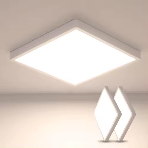 Goeco Lámpara de Techo LED 36W Luz Natural 30CM Ultradelgada IP44 Instalación Semi-surtada Acrílica Eficiencia de Energía 3240lm - 1