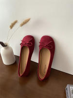 Cabeza redonda boca poco profunda solo zapatos nuevo retro suela suave Doudou zapatos casual fondo plano un pedal ladyshoes - details 26